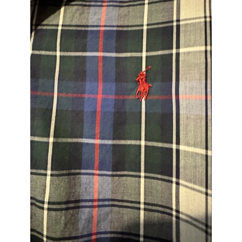 Polo Ralph Lauren Large Plaid Short Sleeve Button Down (Z1)